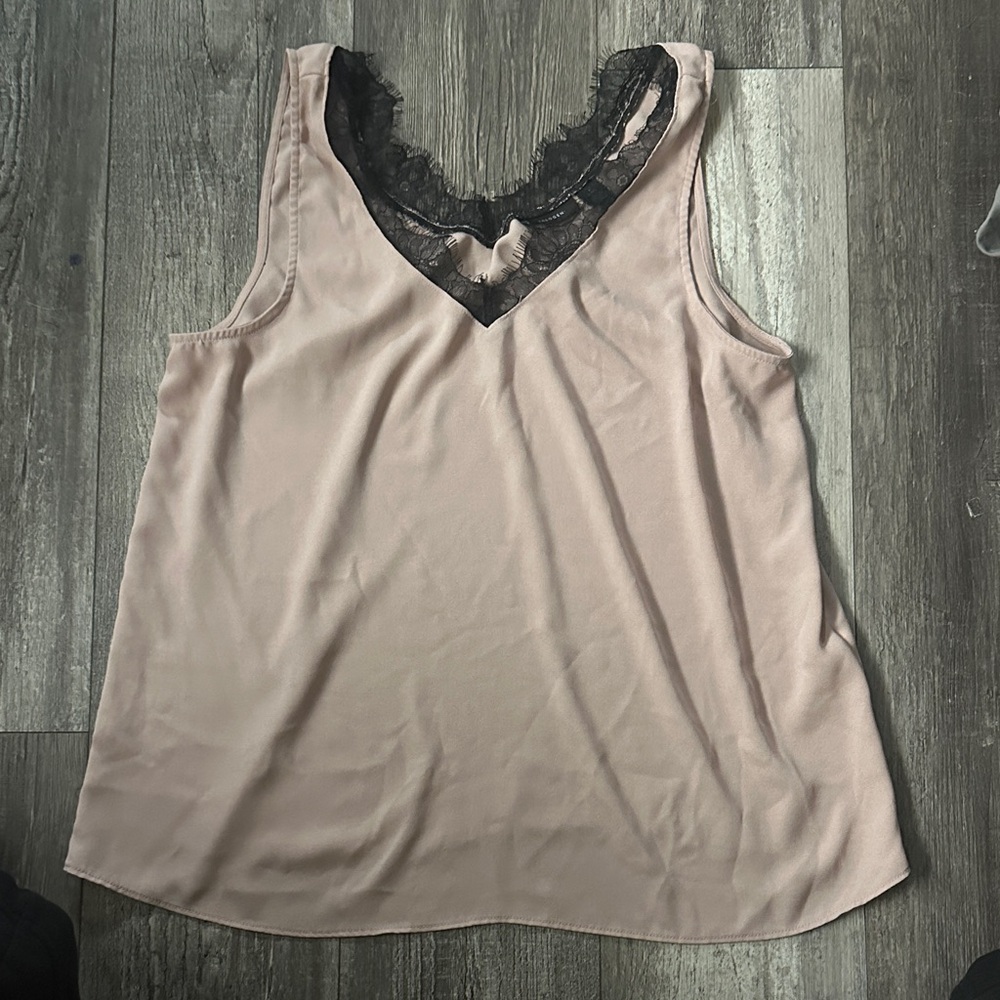 Halogen Black Lace Detail Top